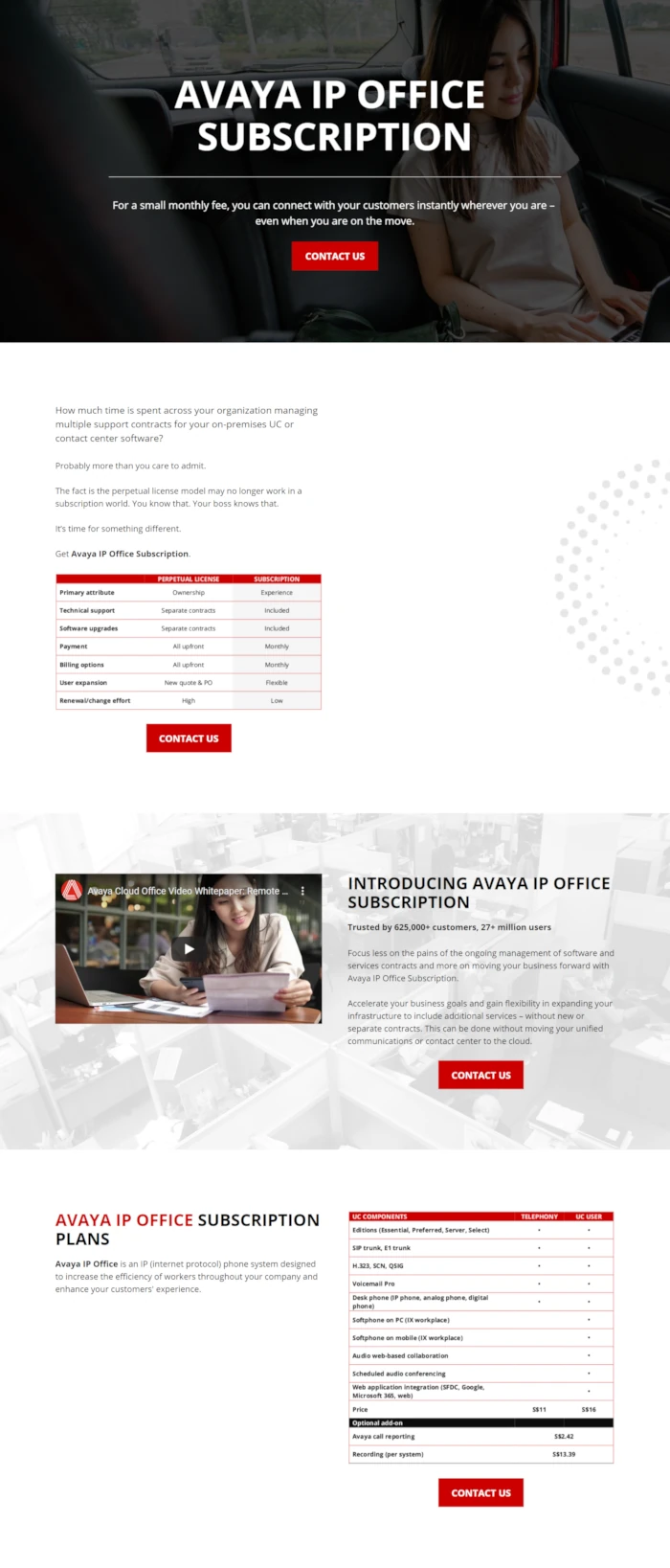 Emerge mLab client Cloud3 Solutions' website home page screen shot